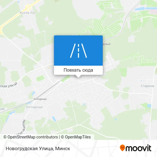 Карта Новогрудская Улица