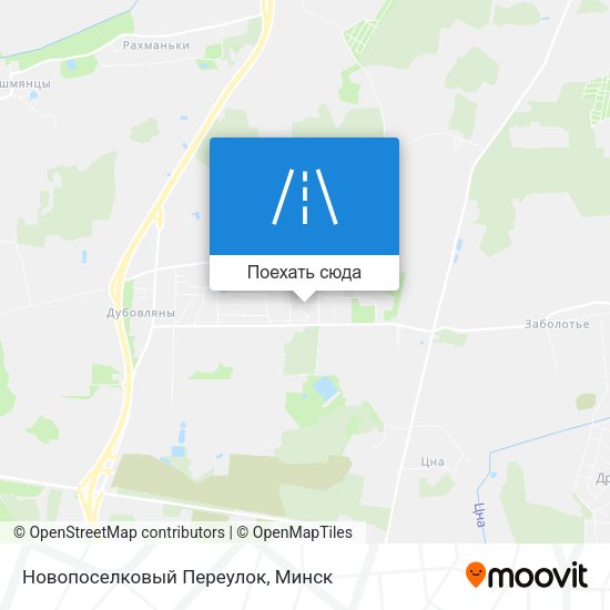 Карта Новопоселковый Переулок