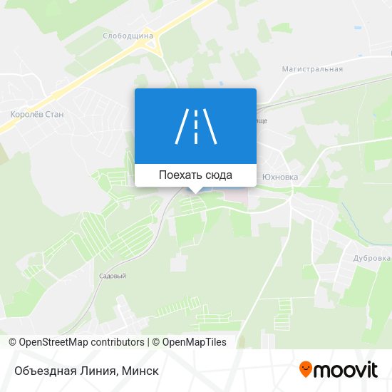 Карта Объездная Линия