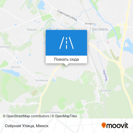 Карта Озёрная Улица