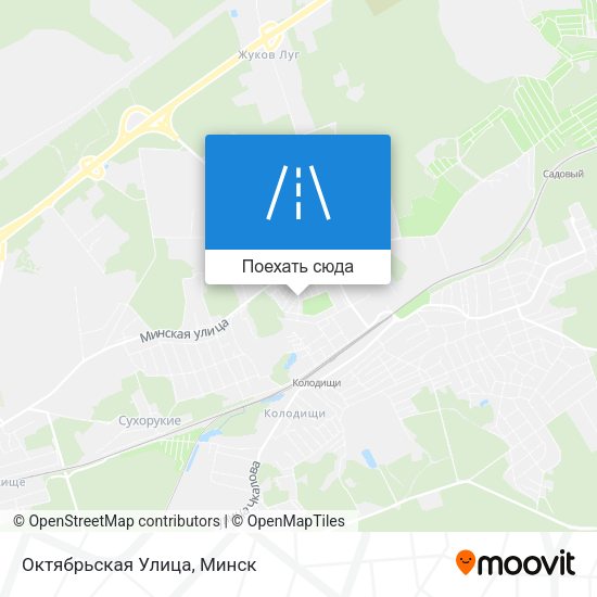 Карта Октябрьская Улица