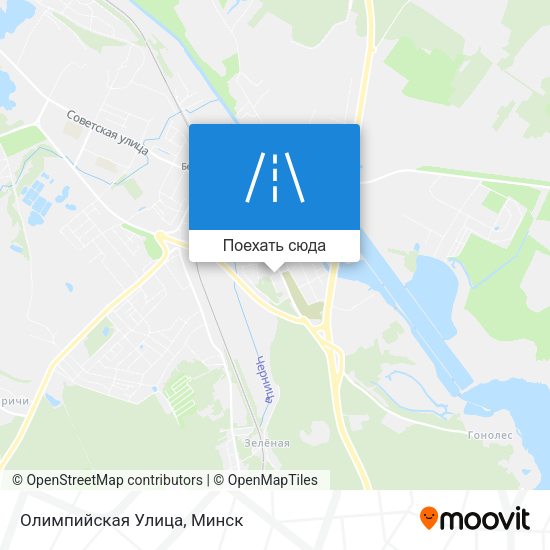 Карта Олимпийская Улица