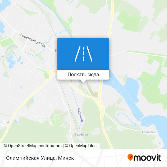 Карта Олимпийская Улица