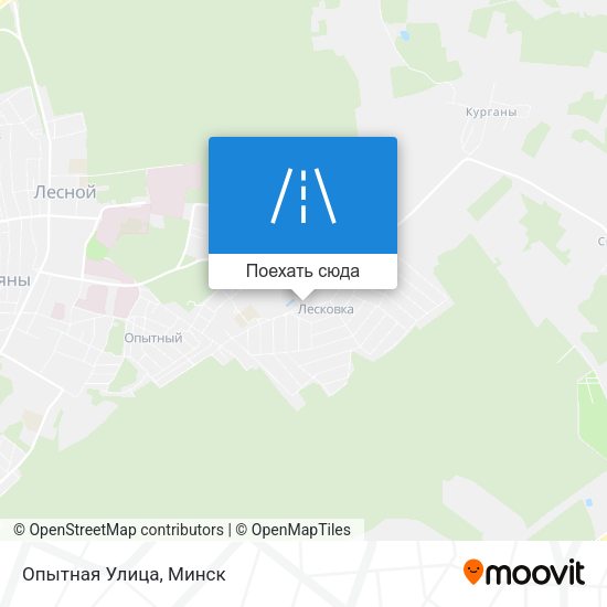 Карта Опытная Улица
