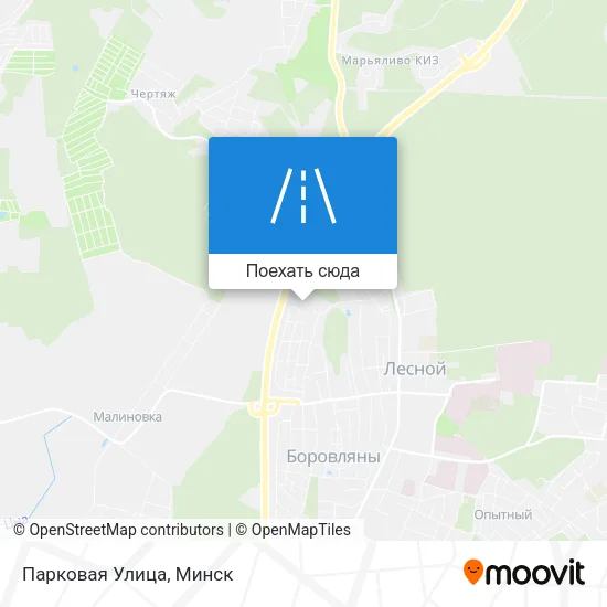 Карта Парковая Улица