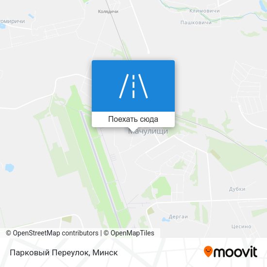 Карта Парковый Переулок