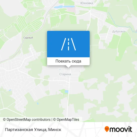 Карта Партизанская Улица