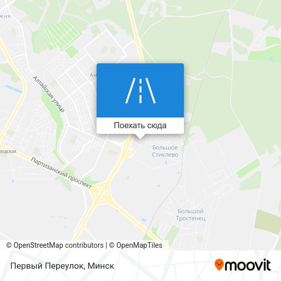Карта Первый Переулок