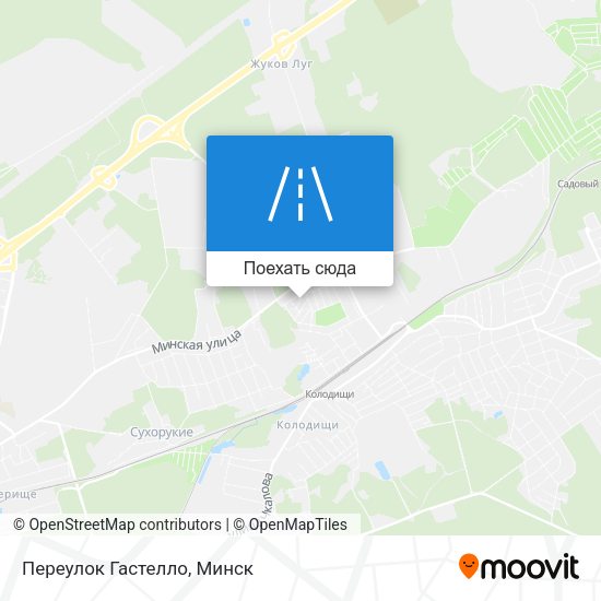 Карта Переулок Гастелло