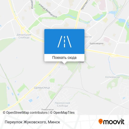 Карта Переулок Жуковского