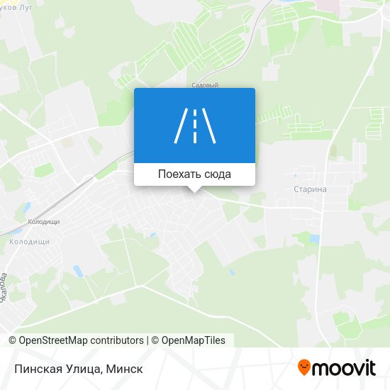 Карта Пинская Улица