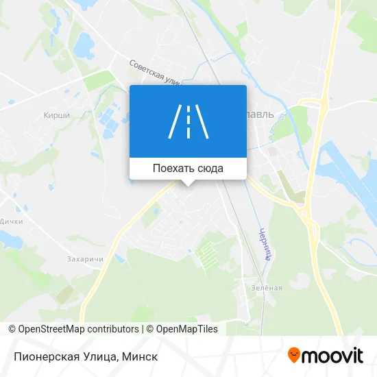 Карта Пионерская Улица