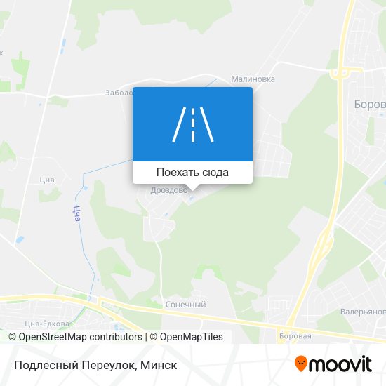 Карта Подлесный Переулок