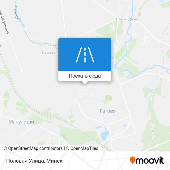 Карта Полевая Улица