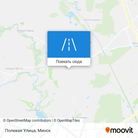 Карта Полевая Улица