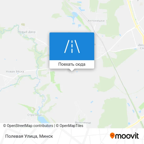 Карта Полевая Улица