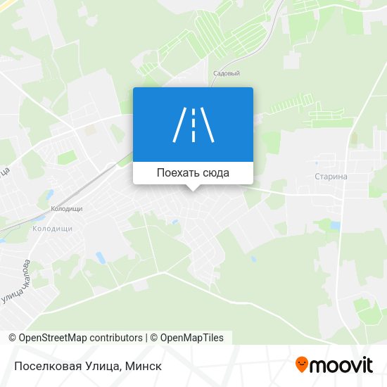Карта Поселковая Улица
