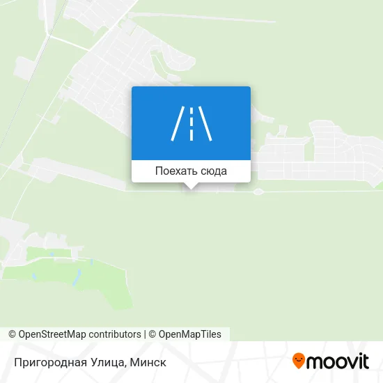 Карта Пригородная Улица