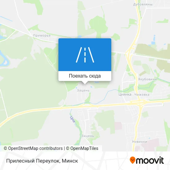 Карта Прилесный Переулок