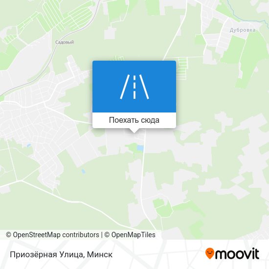 Карта Приозёрная Улица