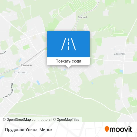Карта Прудовая Улица