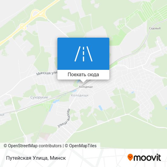 Карта Путейская Улица