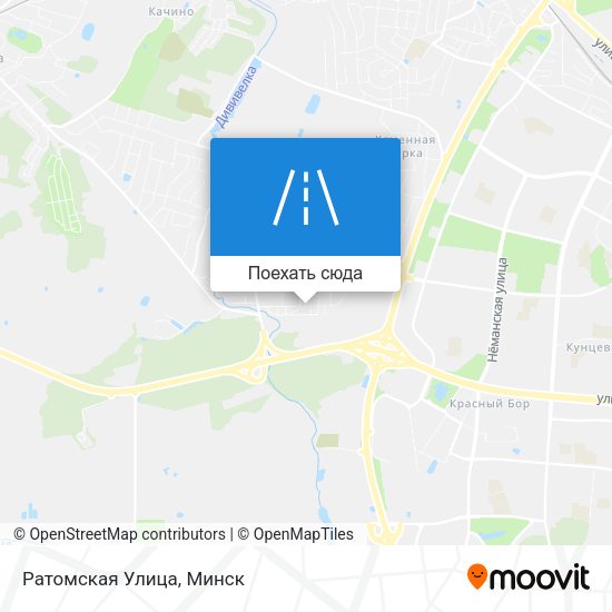 Карта Ратомская Улица