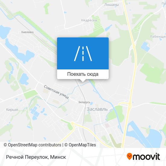 Карта Речной Переулок