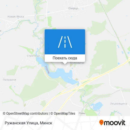 Карта Ружанская Улица