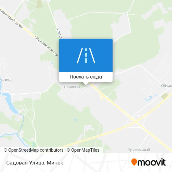 Карта Садовая Улица