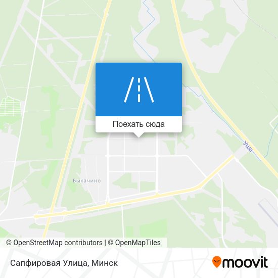 Карта Сапфировая Улица