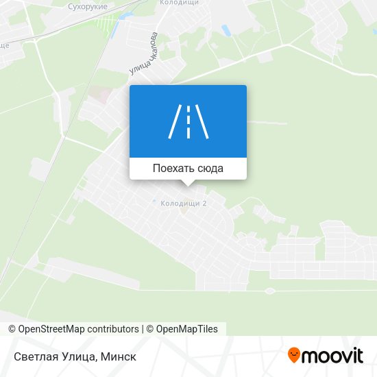 Карта Светлая Улица