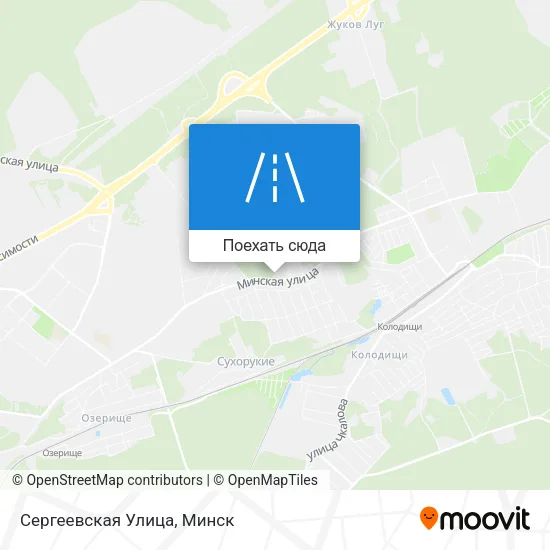 Карта Сергеевская Улица