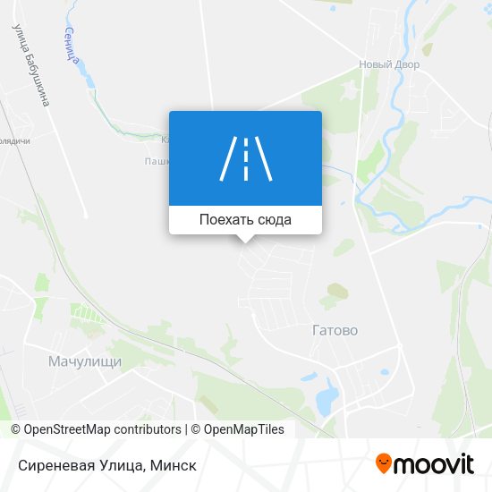 Карта Сиреневая Улица