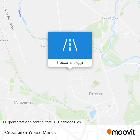 Карта Сиреневая Улица