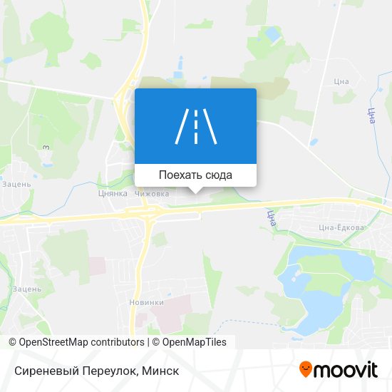 Карта Сиреневый Переулок