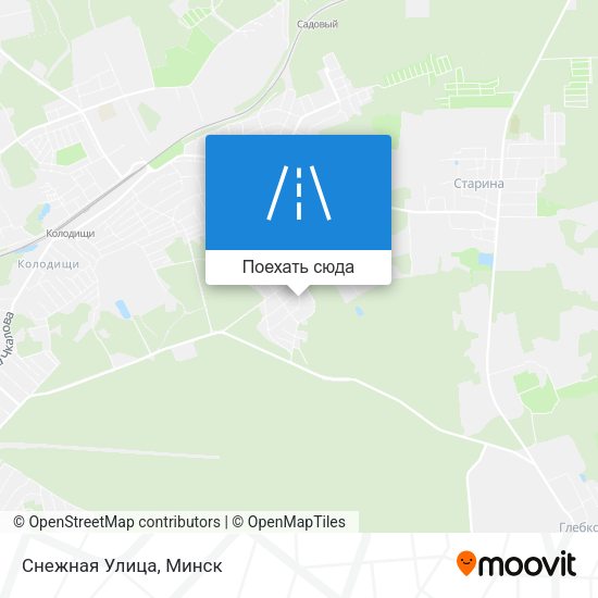 Карта Снежная Улица