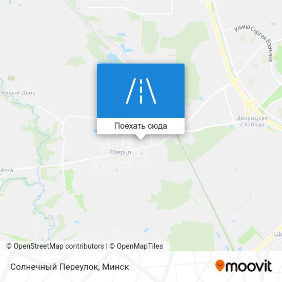 Карта Солнечный Переулок