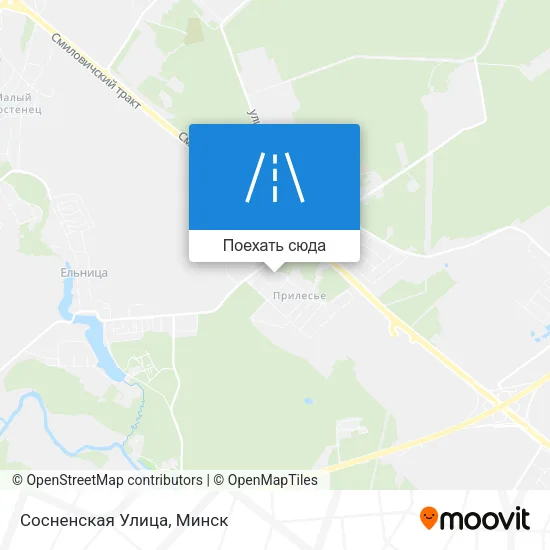Карта Сосненская Улица