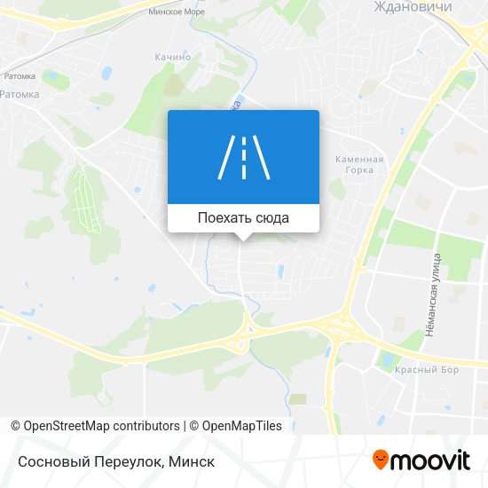 Карта Сосновый Переулок