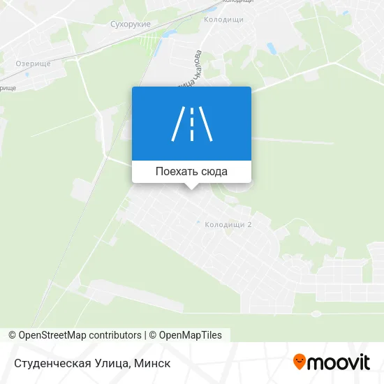 Карта Студенческая Улица