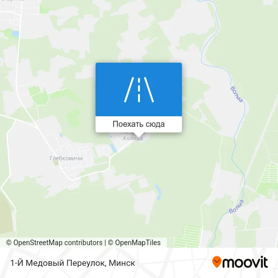 Карта 1-Й Медовый Переулок