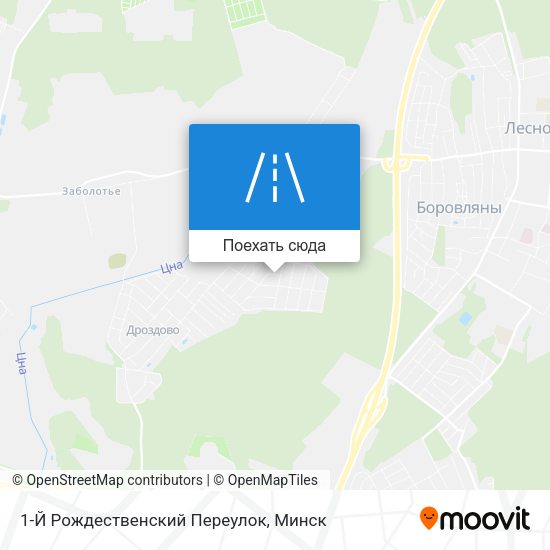 Карта 1-Й Рождественский Переулок