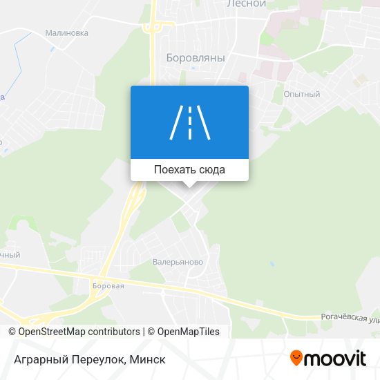 Карта Аграрный Переулок