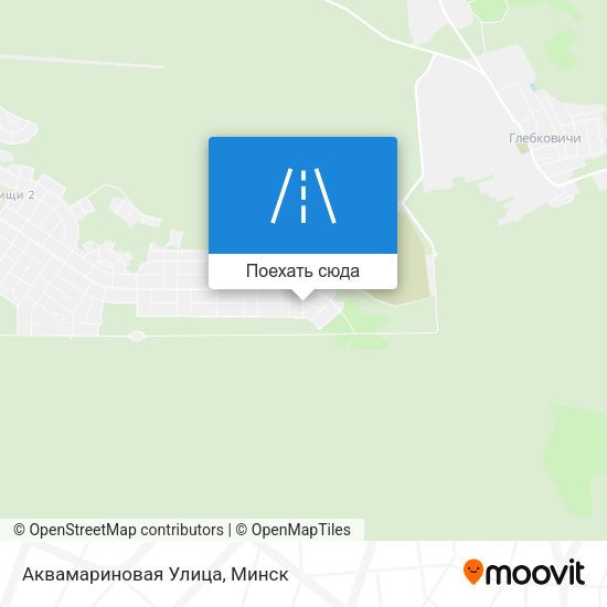 Карта Аквамариновая Улица