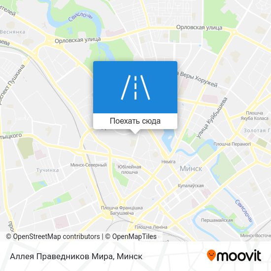 Карта Аллея Праведников Мира