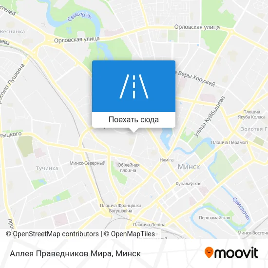 Карта Аллея Праведников Мира