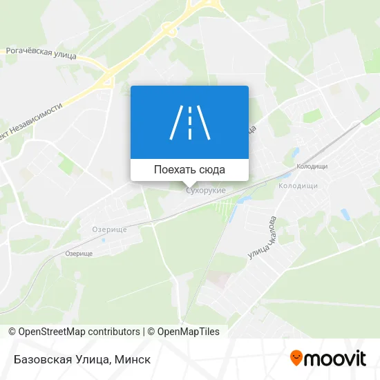 Карта Базовская Улица