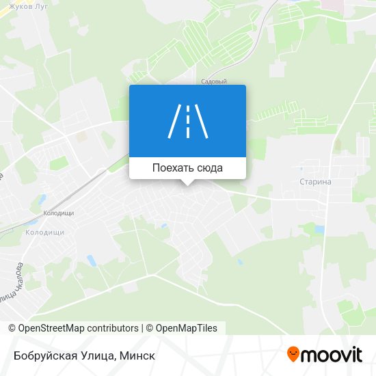 Карта Бобруйская Улица