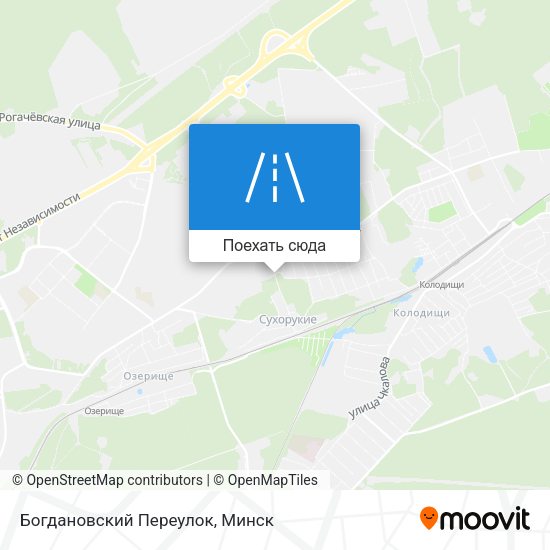 Карта Богдановский Переулок
